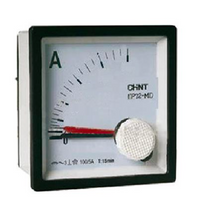 Amperímetro AC Indirecto CHINT NP72-A 50 A 72×72 mm Clase 1.5 – Código 27010050CH