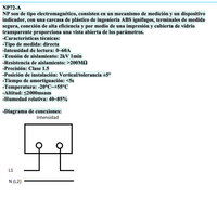 Amperímetro AC Indirecto CHINT NP72-A 60 A 72×72 mm Clase 1.5 – Código 27010060CH