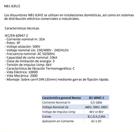 Interruptor Termomagnético CHINT NB1-63H/2 3P 32 A 10 kA Curva C – Código 07036332CH