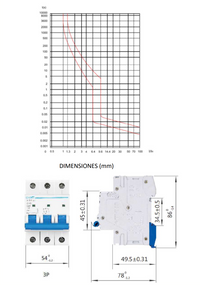 Interruptor Termomagnético CHINT NB1-63H/2 3P 40 A 10 kA Curva C – Código 07036340CH
