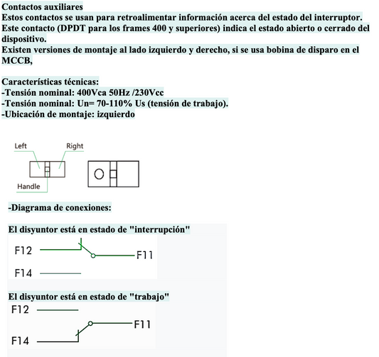 Contacto Auxiliar Lateral Izquierdo CHINT NM1-630 2CO – Código 072100163CH