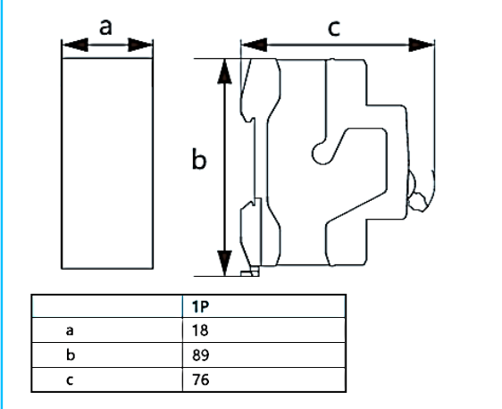 Interruptor a Riel DIN CHINT NBP-63R 1P 50A 15kA – Código 07030150CH