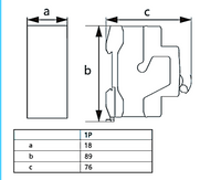 Interruptor a Riel DIN CHINT NBP-63R 1P 50A 15kA – Código 07030150CH