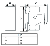 Interruptor a Riel DIN CHINT NBP-63R 1P 63A 15kA – Código 07030163CH