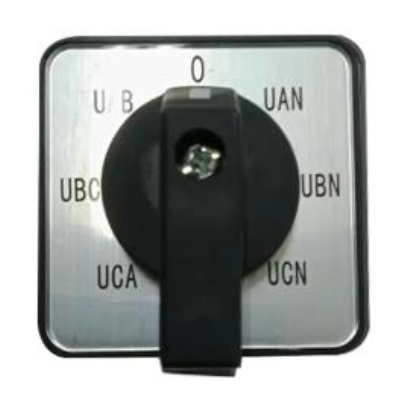 Selector Voltimétrico CHINT LW32-20-YH5/4 3 Fases 4 Hilos 7 Posiciones 60×48 mm – Código 27033074CH