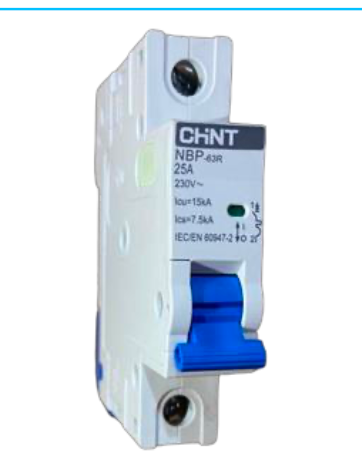 Interruptor Termomagnético CHINT NBP-63R 1P 25A 15kA Curva C – Código 07030125CH