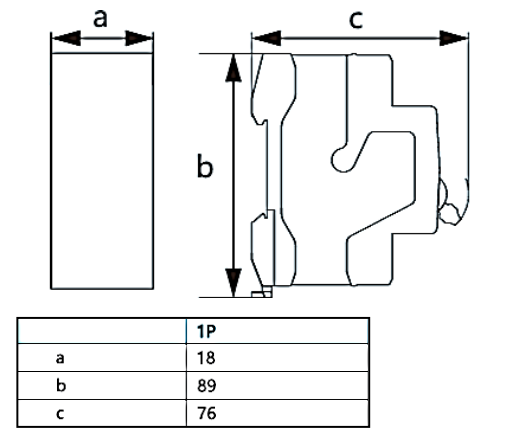 Interruptor Termomagnético CHINT NBP-63R 1P 25A 15kA Curva C – Código 07030125CH