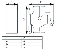 Interruptor Termomagnético CHINT NBP-63R 1P 25A 15kA Curva C – Código 07030125CH
