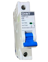 Interruptor Termomagnético CHINT NBP-63R 1P 40A 15kA Curva C – Código 07030140CH