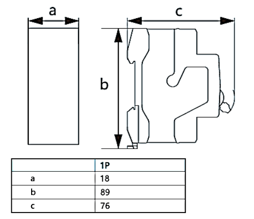 Interruptor Termomagnético CHINT NBP-63R 1P 40A 15kA Curva C – Código 07030140CH