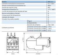 Relé Térmico CHINT NR2-11.5 0,1–0,16A para Contactor NC6 – Código 050100016CH