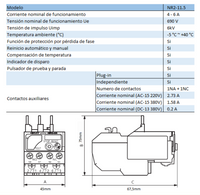 Relé Térmico CHINT NR2-11.5 4–6A para Contactor NC6 – Código 050100600CH