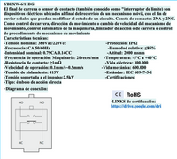 Final de Carrera CHINT YBLX-ME/8111 Tipo Pistón Fijo 20/22 mm – Código 57012011CH