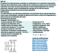 Relé Térmico CHINT NR2-25 1,6-2,5A para Contactor NC1-9A – Código 05010025CH