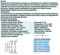 Relé Térmico CHINT NR2-25 5,5-8,0A para Contactor NC1-9A – Código 05010080CH