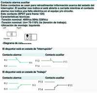 Contacto Auxiliar + Alarma CHINT NM1-125 Lado Izquierdo AX/AL-L – Código 0721002012CH