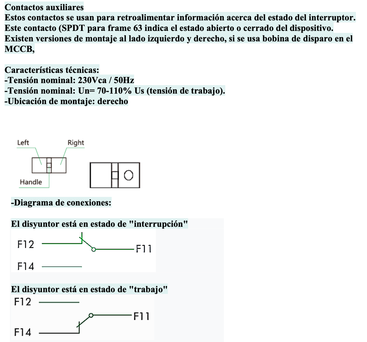 Contacto Auxiliar CHINT NM1-63 1CO Lado Derecho – Código 072100107CH