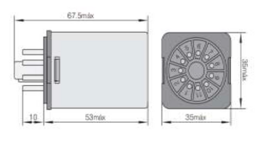 Relé Undecal CHINT JMK3P-I AC 110V – 3NA/3NC 10A – Código 053311110CH