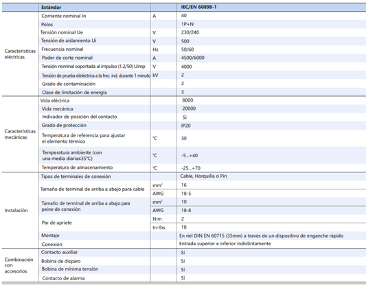 Interruptor Termomagnético CHINT NBH8-40H 1P+N 4A 6kA Curva C – Código 070111004CH