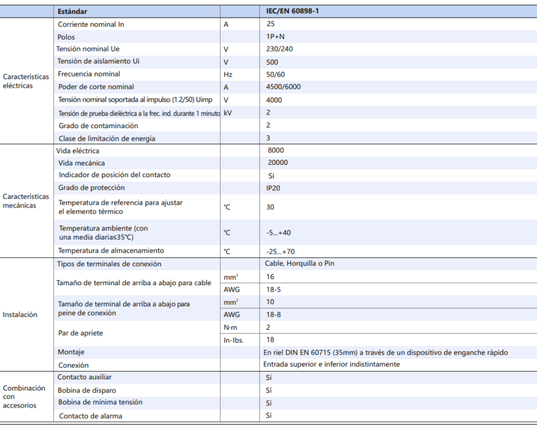 Interruptor Termomagnético CHINT NBH8-40H 1P+N 32A 6kA Curva C – Código 070111032CH