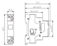 Pulsador CHINT NP9-21/1 Verde 230V 2NA+1NC Sin Indicador – Código 2506504CH