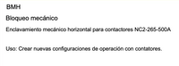 Enclavamiento Mecánico Horizontal CHINT para Contactor NC2-265 a 500A – Código 03090500CH