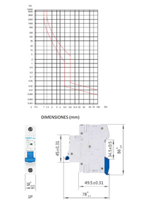 Interruptor Automático Industrial CHINT Curva D 2A 1P 10kA – NB1-63H D2 - Código 07037102CH