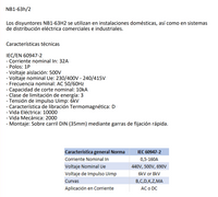 Interruptor Termomagnético Industrial CHINT NB1-63H 1P 32A 10kA Curva D – Código 07037132CH