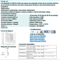 Interruptor Termomagnético CHINT NXB-63H 1P 2A 10kA Curva D – Código 07033102CH