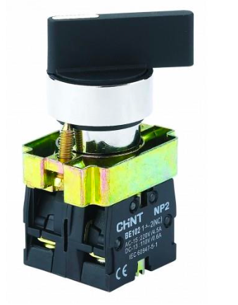 Selector Manilla Larga Metálico CHINT NP2-BJ33 3 Posiciones Fijas 2NA – Código 2508102CH