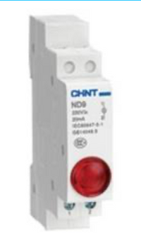 Piloto LED Modular CHINT ND9-1 Rojo 24V AC/DC Riel DIN – Código 25075022CH