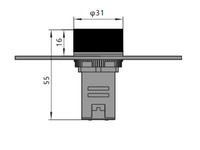Bocina Zumbador Compacto CHINT ND16-22F/2 Ø22mm 24V AC/DC Negro – Código 2506056CH