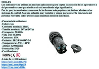 Bocina Zumbador Compacto CHINT ND16-22F/2 Ø22mm 24V AC/DC Negro – Código 2506056CH