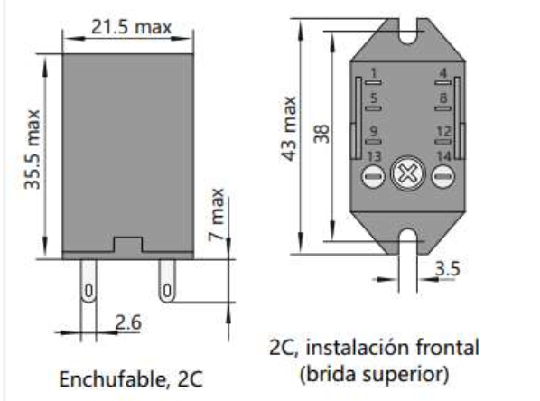 Mini Relé Industrial CHINT JZX-22F Bobina 220V AC 4 Contactos (4PDT) con LED – Código 0533080034CH