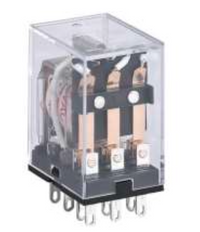 Mini Relé Industrial CHINT JZX-22F Bobina 24V AC 4 Contactos (4PDT) con LED – Código 0533080124CH