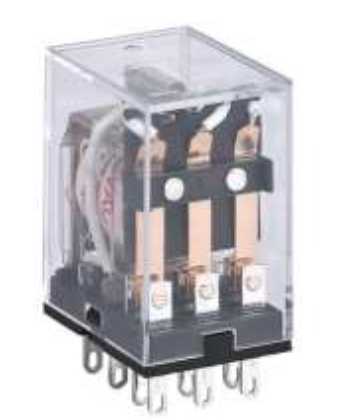 Mini Relé Industrial CHINT JZX-22F Bobina 220V AC 3 Contactos (3PDT) con LED – Código 0533080033CH