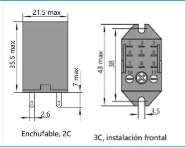Mini Relé Industrial CHINT JZX-22F Bobina 220V AC 3 Contactos (3PDT) con LED – Código 0533080033CH