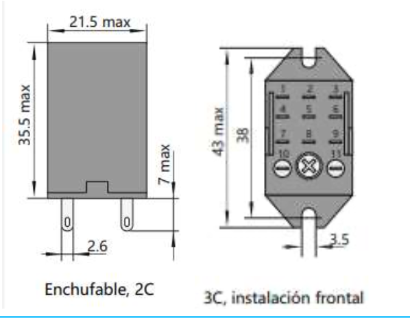 Mini Relé Industrial CHINT JZX-22F Bobina 24V AC 3 Contactos (3PDT) con LED – Código 0533080123CH