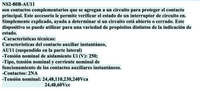 Contacto Auxiliar Lateral CHINT NS2-AU20 2NA para Guardamotor NS2-80B – Código 0905120CH