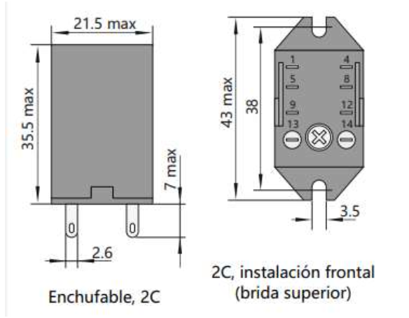 Mini Relé Industrial CHINT JZX-22F Bobina 24V DC 4 Contactos (4PDT) con LED – Código 0533080024CH