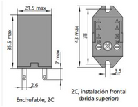 Mini Relé Industrial CHINT JZX-22F Bobina 24V DC 4 Contactos (4PDT) con LED – Código 0533080024CH