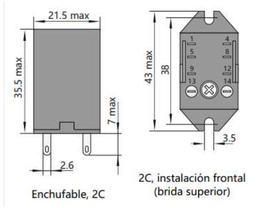Pack 20 Mini Relé Industrial CHINT JZX-22F Bobina 24V DC 4 Contactos (4PDT) con LED – Código 0533080024CH