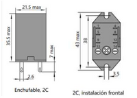 Mini Relé Industrial CHINT JZX-22F Bobina 220V AC 2 Contactos (2PDT) con LED – Código 0533080032CH