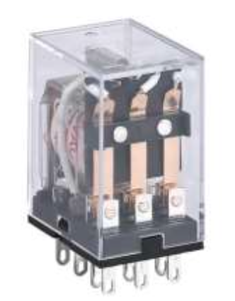 Mini Relé Industrial CHINT JZX-22F Bobina 24V AC 2 Contactos (2PDT) con LED – Código 0533080122CH