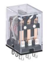 Mini Relé Industrial CHINT JZX-22F Bobina 24V AC 2 Contactos (2PDT) con LED – Código 0533080122CH