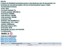 Pulsador Parada de Emergencia "Hongo Grande" Ø60mm CHINT NP2-ES642 Destrabe por Giro 1NC – Código 2503036CH