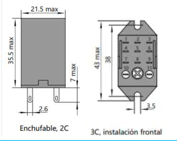 Mini Relé Industrial CHINT JZX-22F Bobina 24V DC 3 Contactos (3PDT) con LED – Código 0533080023CH