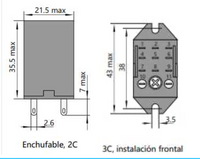 Mini Relé Industrial CHINT JZX-22F Bobina 24V DC 3 Contactos (3PDT) con LED – Código 0533080023CH