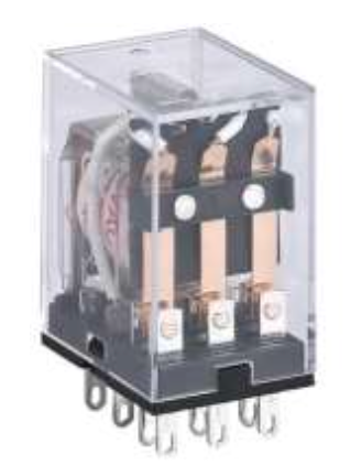 Mini Relé Industrial CHINT JZX-22F Bobina 24V DC 2 Contactos (2PDT) con LED – Código 0533080022CH