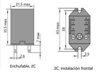 Mini Relé Industrial CHINT JZX-22F Bobina 24V DC 2 Contactos (2PDT) con LED – Código 0533080022CH